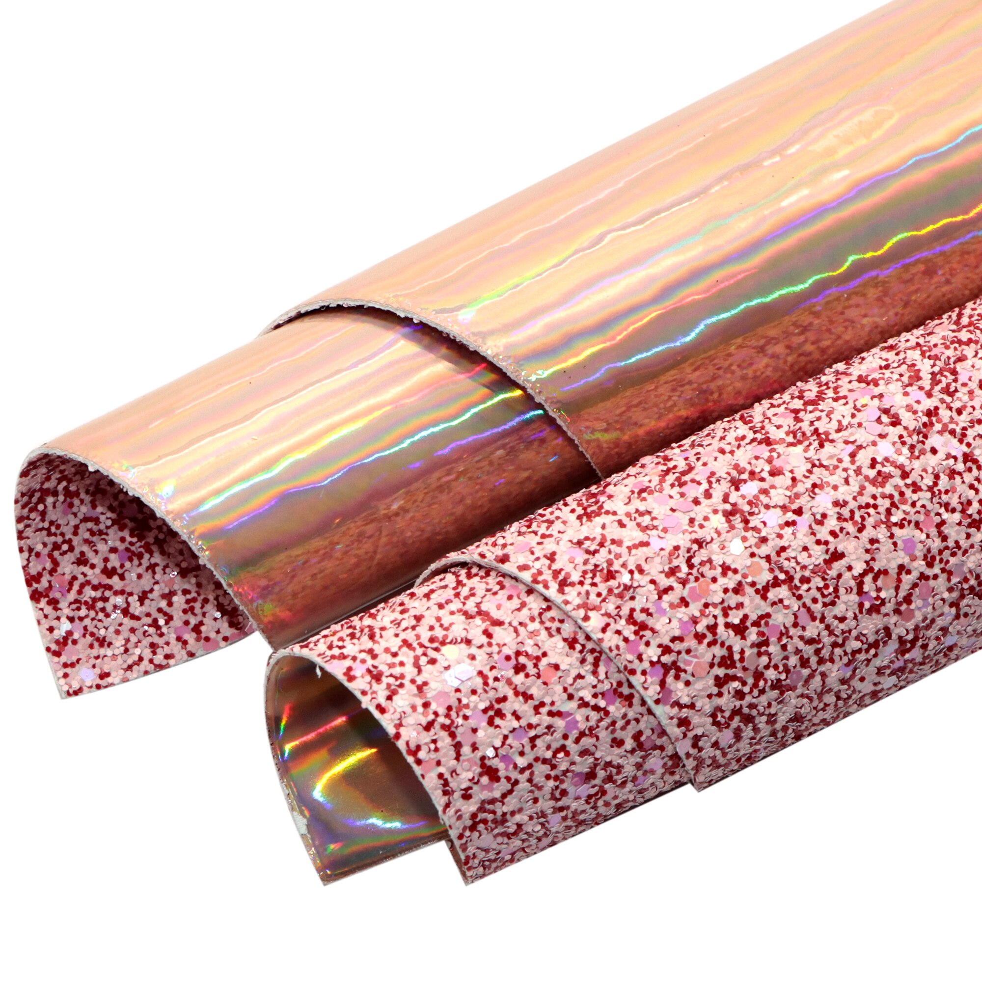 Double Sided Faux Leather Sheets Love Rabbit Plaid Printed Synthetic Leather Fabric for Easter Valentine's St. Patrick's Day: 1124518001