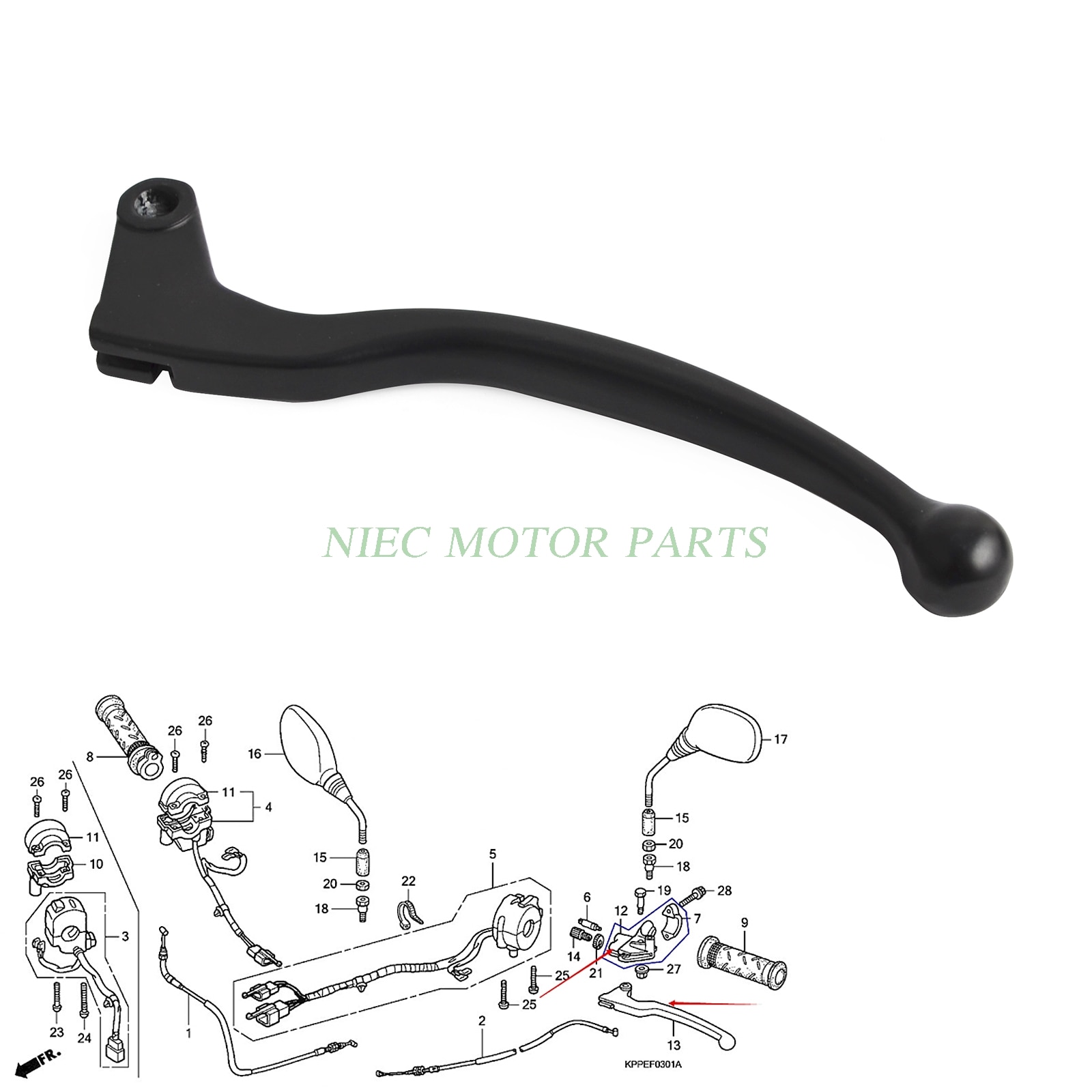 Motorcycle Clutch Lever For Honda CBR 125 R CBR125R 2004 2005 2006 2007