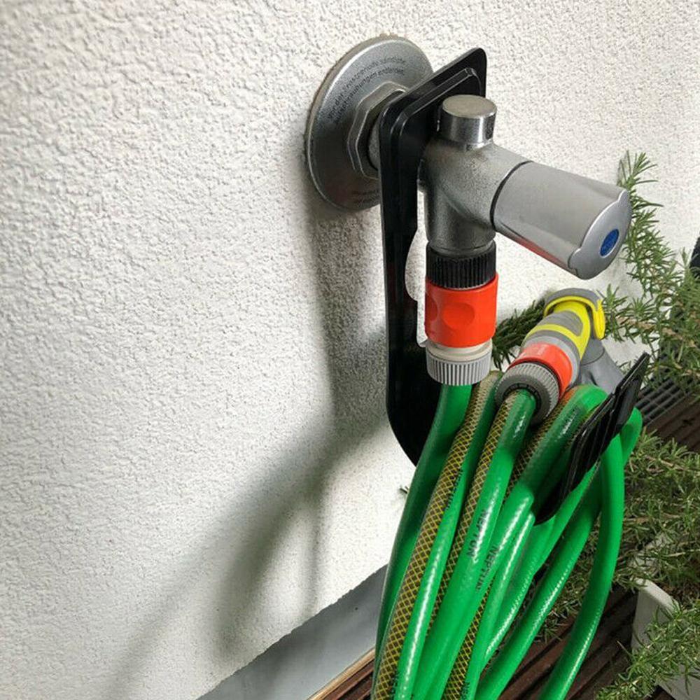 Hage veggmontert kran vanningsslange organisering oppbevaringshenger landbruksholder slangeholder rørtrommel  d5 i 4
