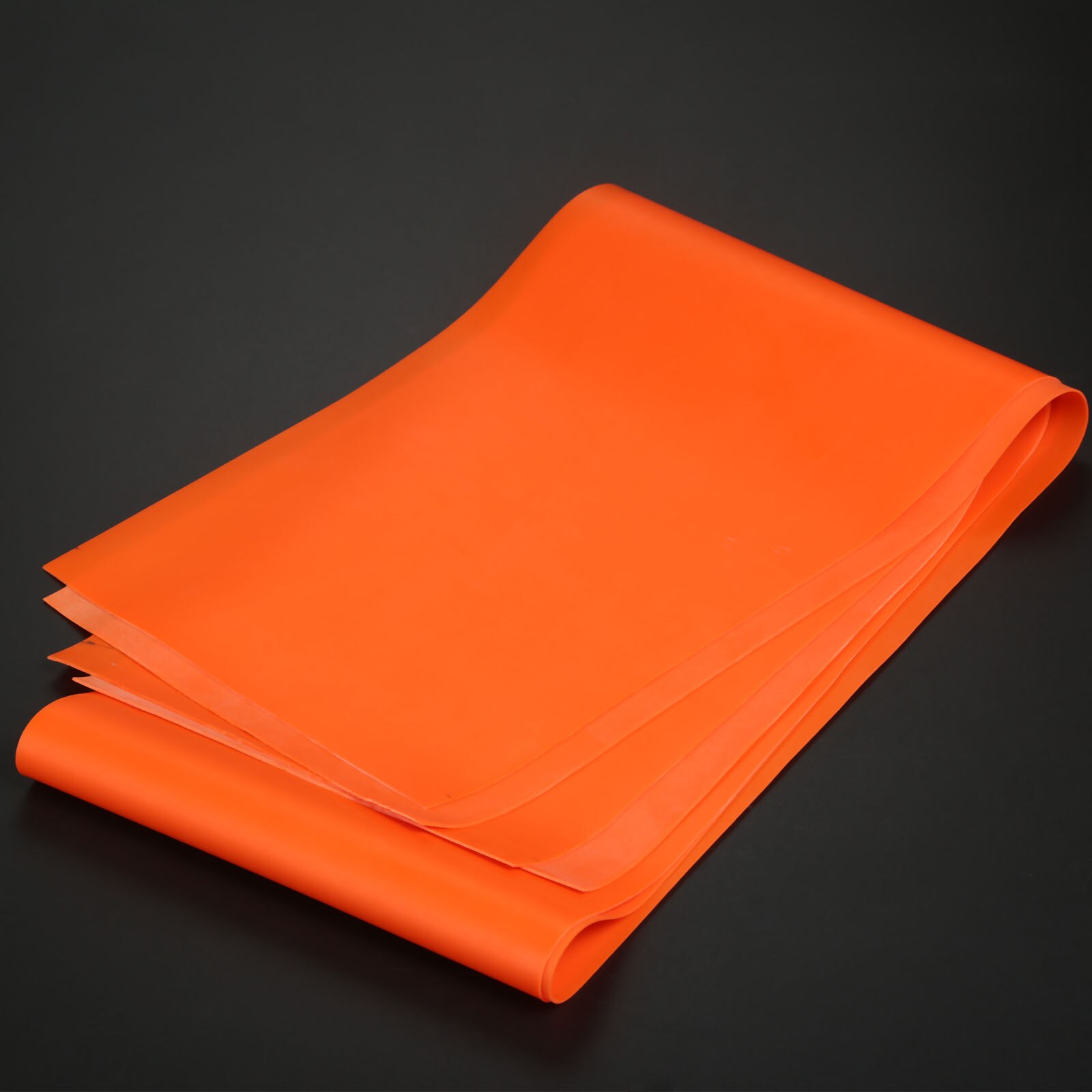 Fitness-dehnübungen, pilates, Yoga, widerstandsbänder, flaches elastisches gummiband, zuggürtel 0.65/0.7/0.75/0.8mm 100*15cm stärken: Orange 0.7mm