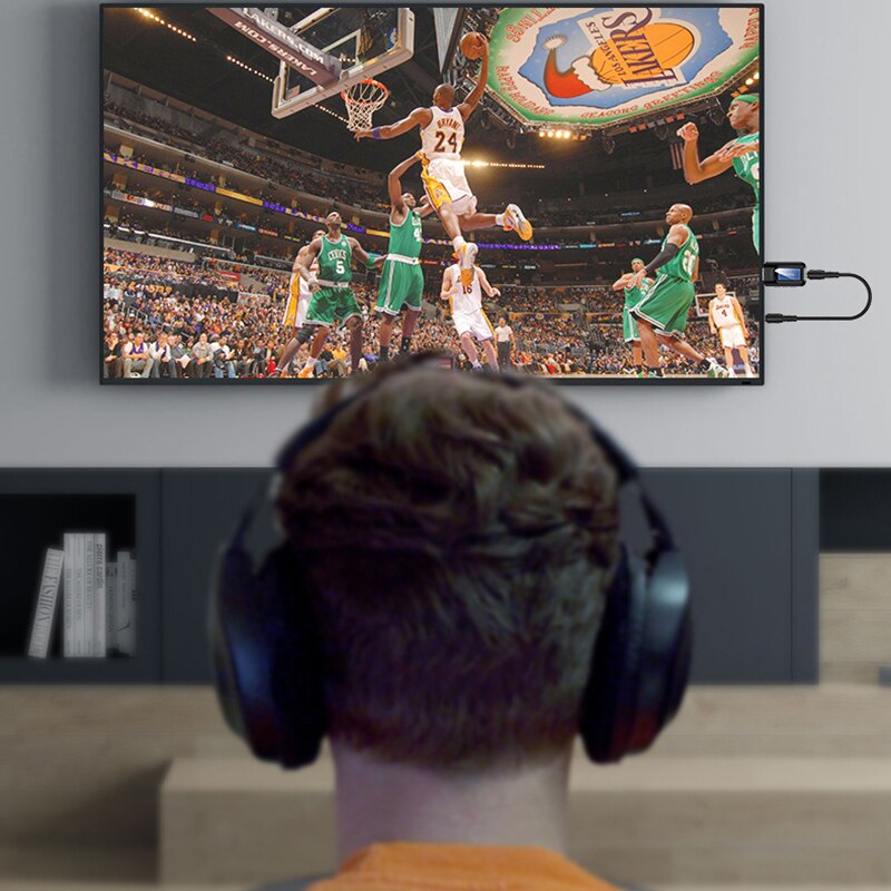 USB Wireless 2 in 1 Bluetooth 5.0 Receiver Transmitter HIFI Sound Adapter for Speaker Computer TV Conversion Wireless Headset