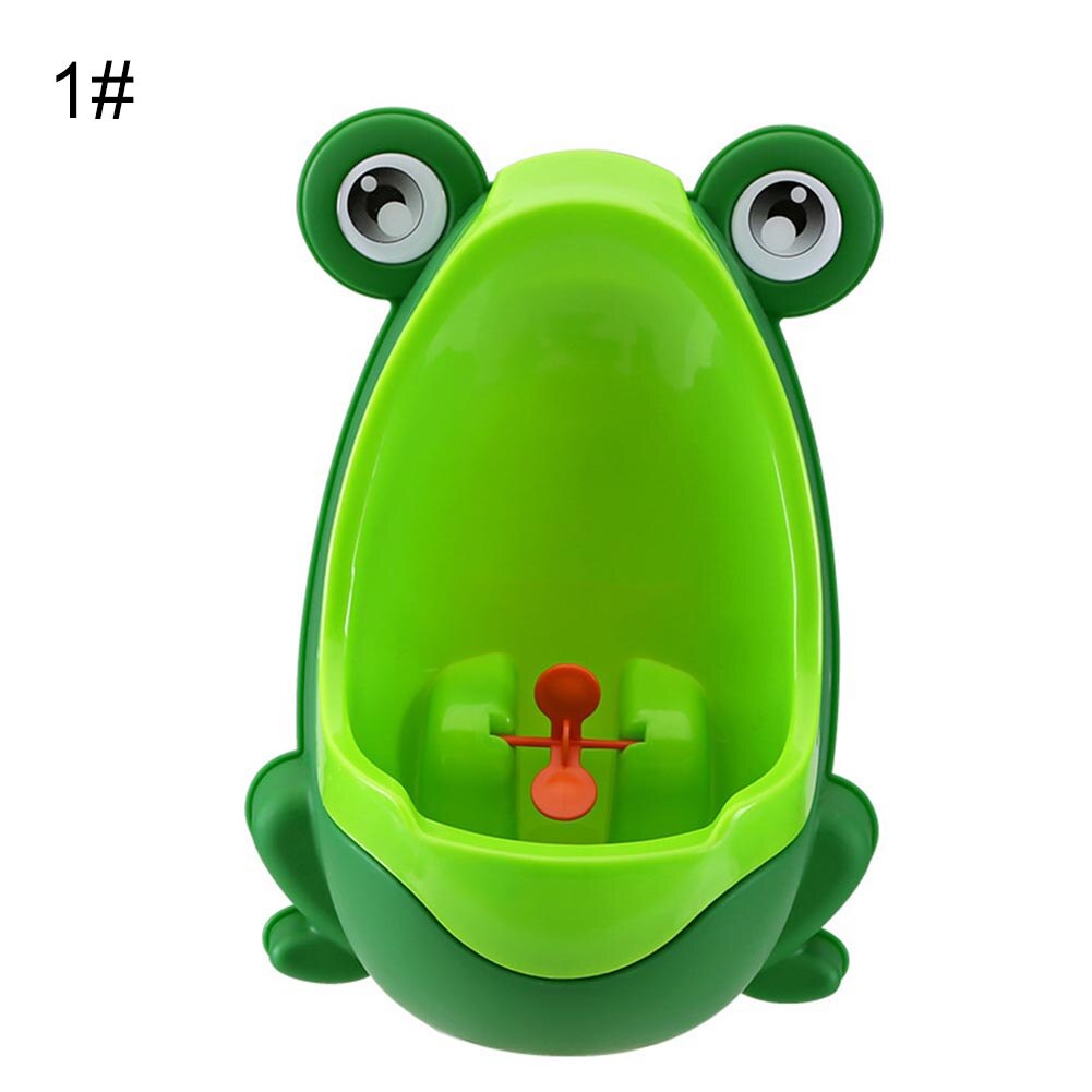 Børn toddler potte toilet træning tegneserie frø wc badeværelse hængende urinering træner drenge urinal tegneserie frø form miljøvenlig: Grøn