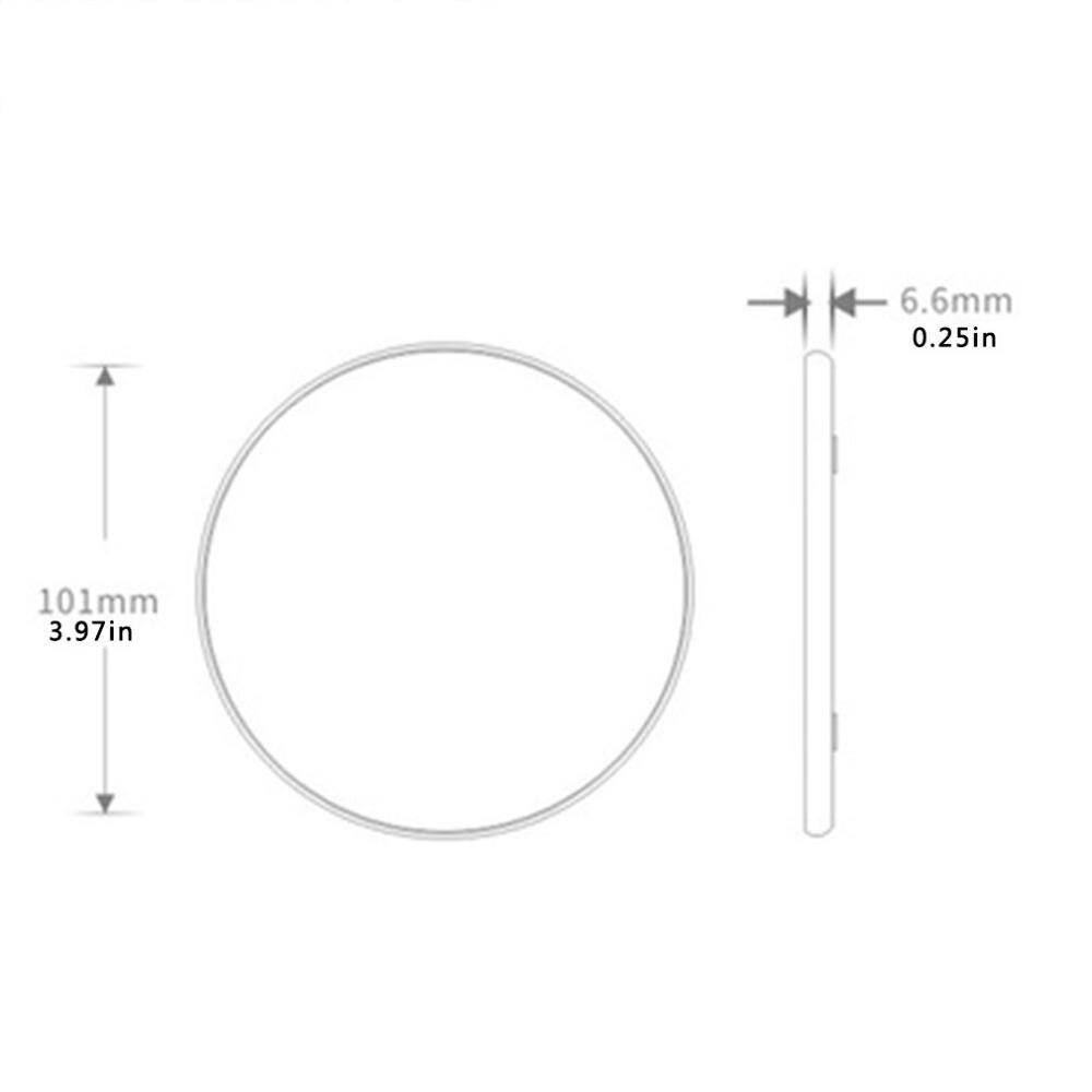 10w K8 rond métal sans fil chargeur téléphone portable efficace Induction chargeur sans fil chargeur