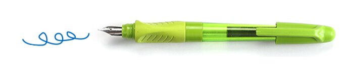 Luxury ink refill cartridgeMini ink pen, plastic pen, mini fountain Pen，with ink catridge: Green