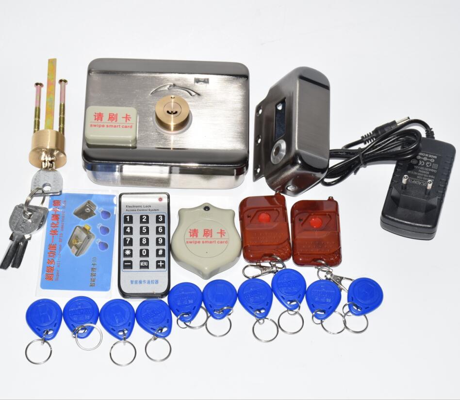 Wireless 4 Remote Control Door Lock Electronic Anti-theft Lock For Home Apartment Automatically Intelligence Household