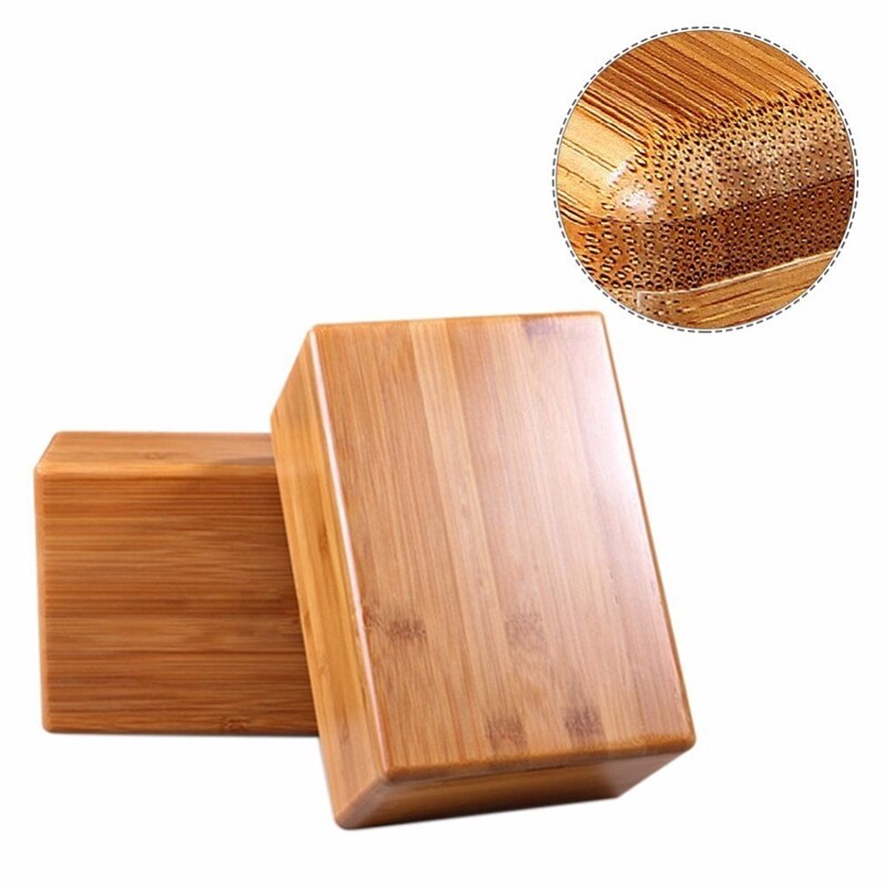 Bamboo Yoga Block Handstand Home Fitness Workout Gymnastics Training Brick