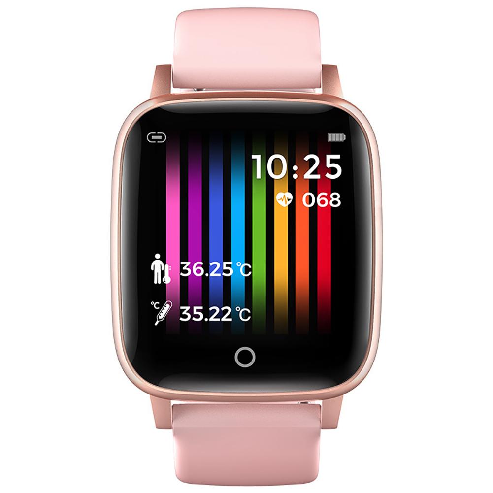 Smart Watch Health Sleep Monitoring Bluetooth Intelligent Bracelet Heart Rate Fitness Tracker Body Measurement SmartWatch: Pink