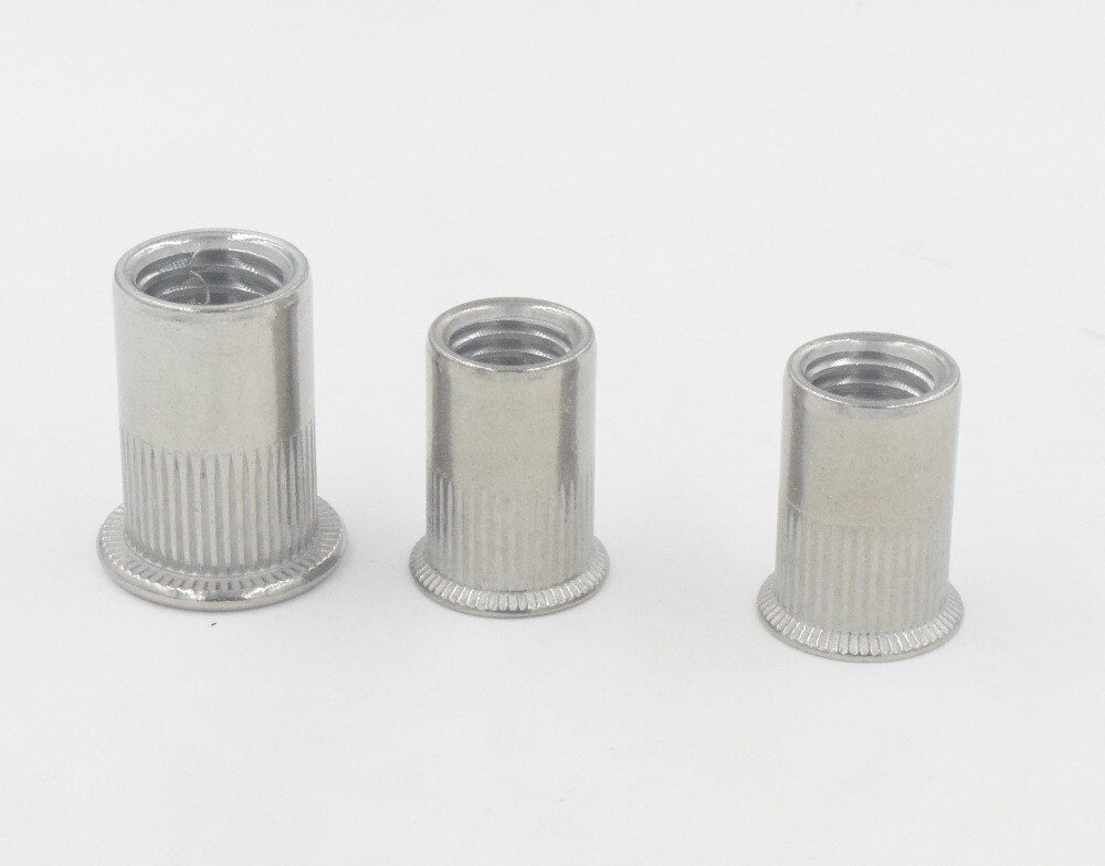 20 st  m3 m4 m5 m6 m8 aluminiumlegering rivnut platt huvud gängad nitinsats mutter kapsyl nitmutter