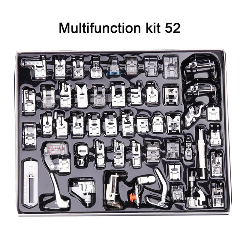 Brother Singer – pied-de-biche pour Machine à coudre 32/52/62/72/82, Kit de tressage, point aveugle, surjet, pièces de règle à fermeture éclair: Argent