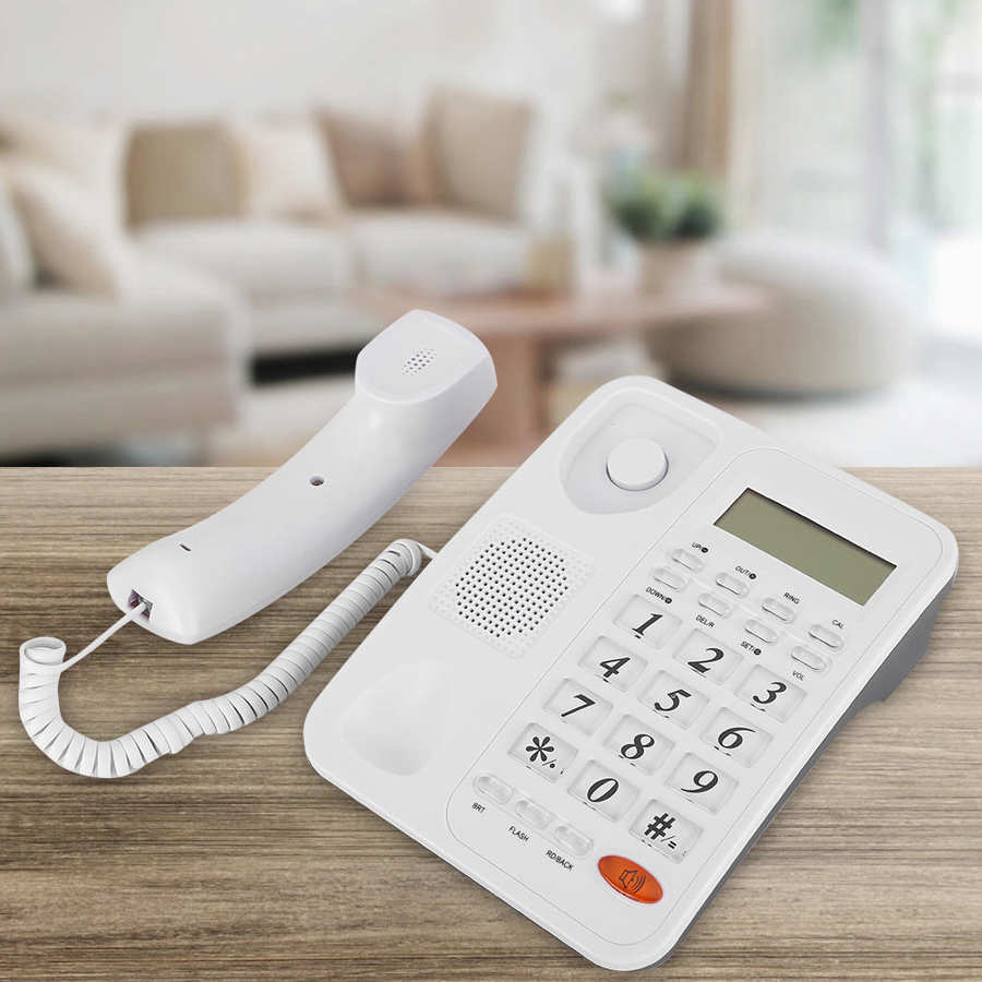 telefon Home Office Landline Desk Phone Wired Telephone Caller ID Fixed Landline Phone Home Business Telephone Wired