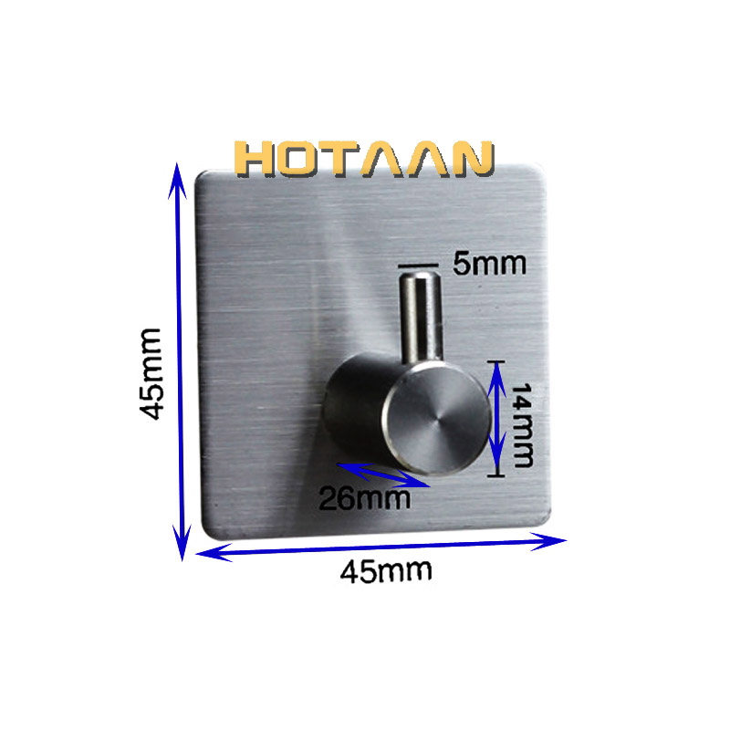 SUS 304 Stainless Steel Robe Hooks Wall Door Clothes Hanger Kitchen Bathroom Rustproof Towel Hooks Bathroom Accessory Organizer