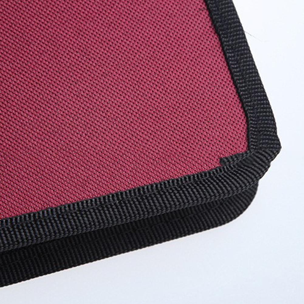 40er- pack aufbewahrungstasche für dvds und cds aus hochkapazitivem oxford-gewebe mit reißverschluss, ideal für zuhause oder das kinderzimmer.