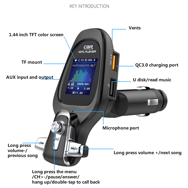 Bluetooth адаптер блютуз odbiornik Bluetooth akcesoria samochodowe inteligentny System samochodowy elektronika akcesoria samochodowe Adapter muzyczny: BT28