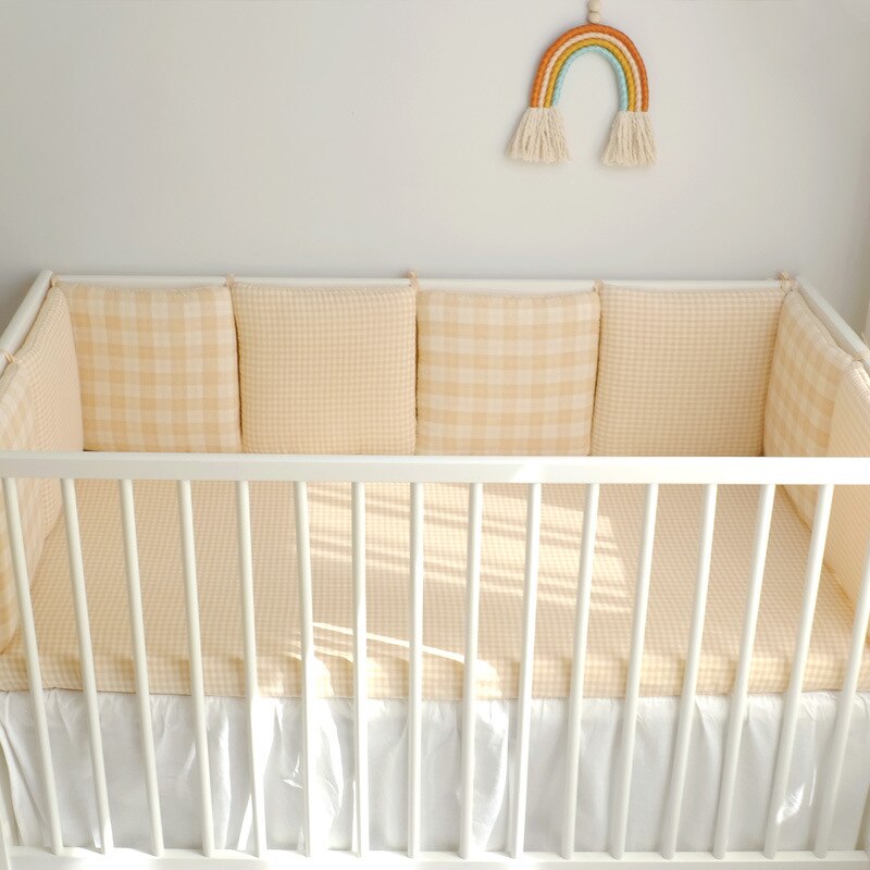 Ensemble de literie de berceau pour bébé, lit carré avec Protection, coussin de Protection, pour nouveaux-nés, 6 pouces