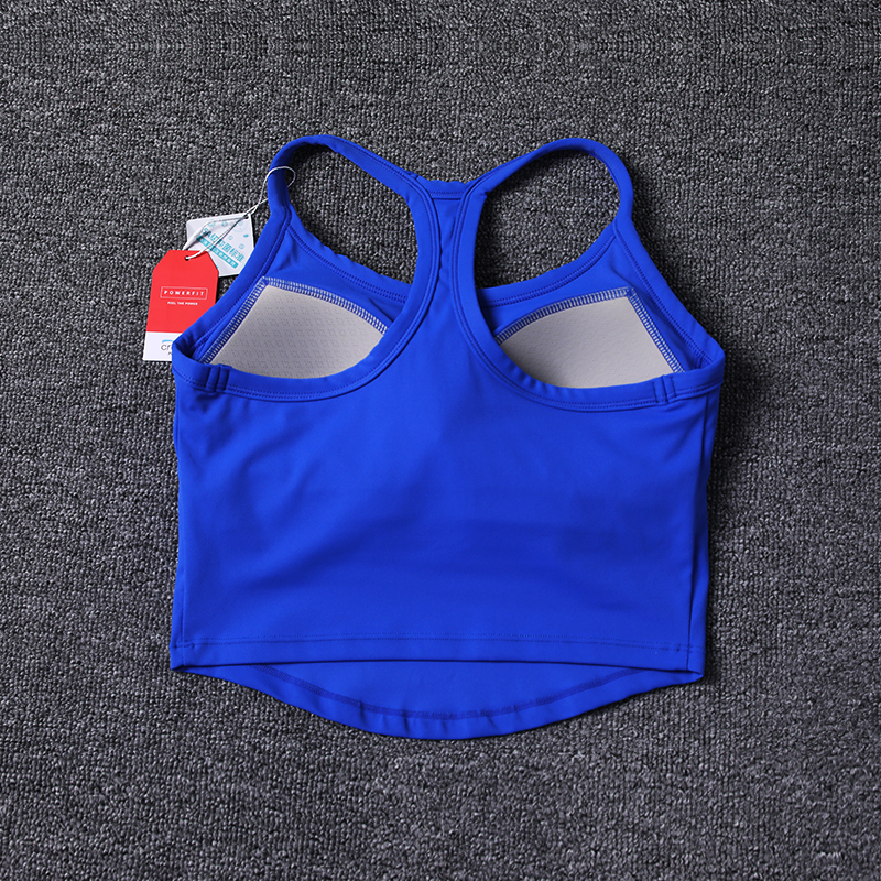 Einteilige sexy Yoga Unterwäsche Weibliche Professionelle Pilates Schulungen Bh Laufen Fitness Halfter Spitzen: M / Blau