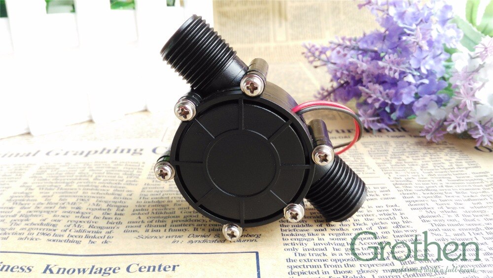 DC 12V Micro Hydro Generator High Power Flow Hydraulic Water Charging Tool 0.05Mpa