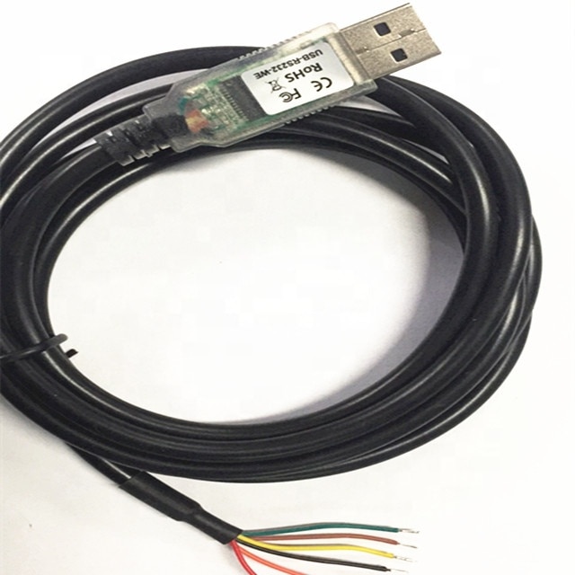 6pin 3.3 5V Ftdi USB-RS232-WE-1800-BT-5.0 Kabel, Usb Naar RS232 Seriële, 1.8M, Draad End