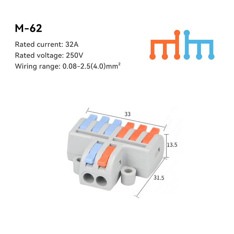 Mini connecteurs de câbles à câblage rapide, séparateur Compact universel, conducteurs électriques, bornier domestique enfichable, 10/30/50 pièces: Argent / 10-19 Pcs