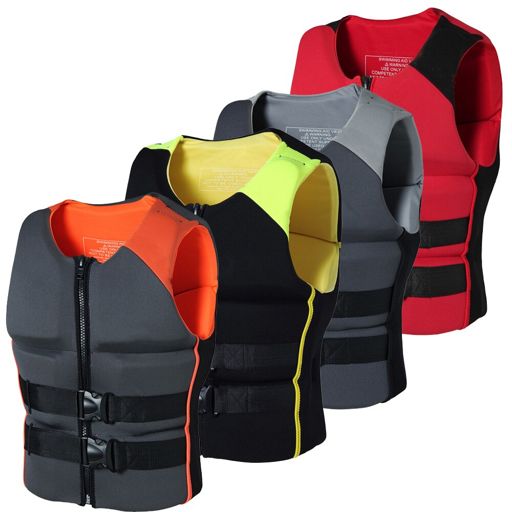 Profession Lifesaving Vest Surfing Adult Life Jacket Drifting Motorboat Buoyancy Life Jacket Swimming Floating Clothing Neoprene