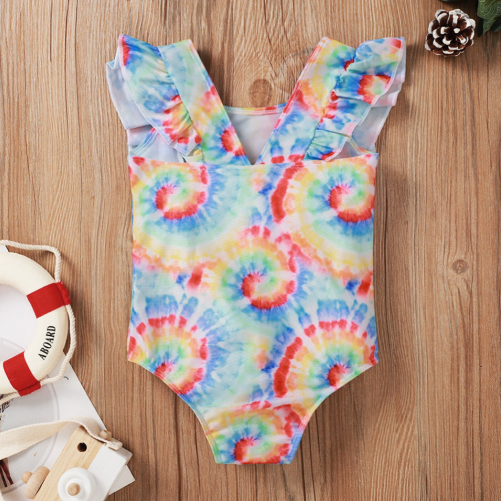 #40 6m-5t Toddler One Piece Newborn Kids Girls Swimwear Floral Print Sleeveless Belt Siamese Swimwear Swimsuit Bathing Suit