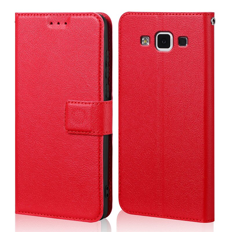 Retro caso de couro da aleta para samsung galaxy s3 s3 duos i9300i i9301i siii neo GT-I9300 GT-I9301 GT-I9300i s 3 capa casos coque: Red