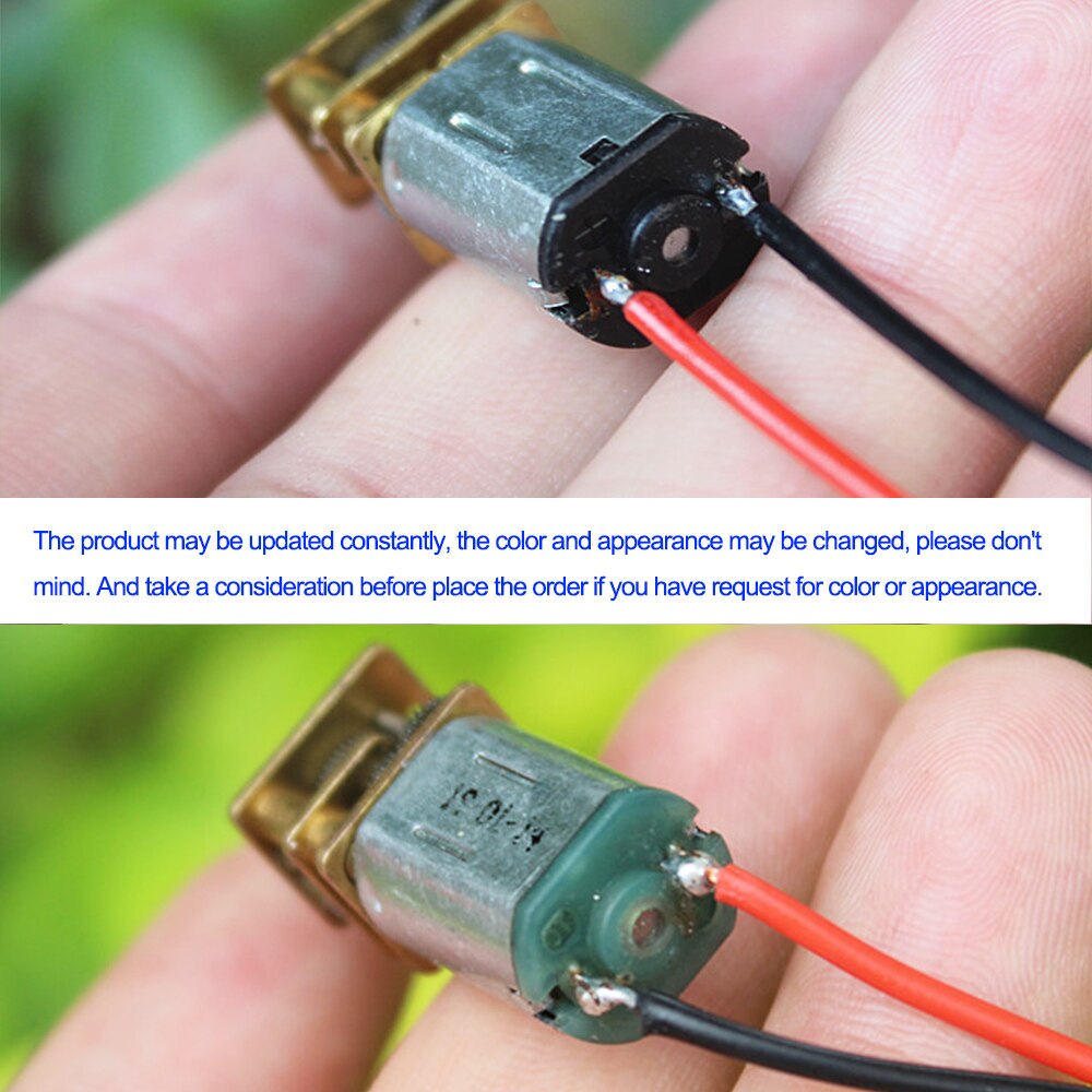 Micro Mini moteur à engrenages N20 3V-6V 5 Volt 33RPM-67RPM, vitesse lente, couple élevé, boîte de vitesses entièrement en métal, moteur électrique pour jouet de loisir