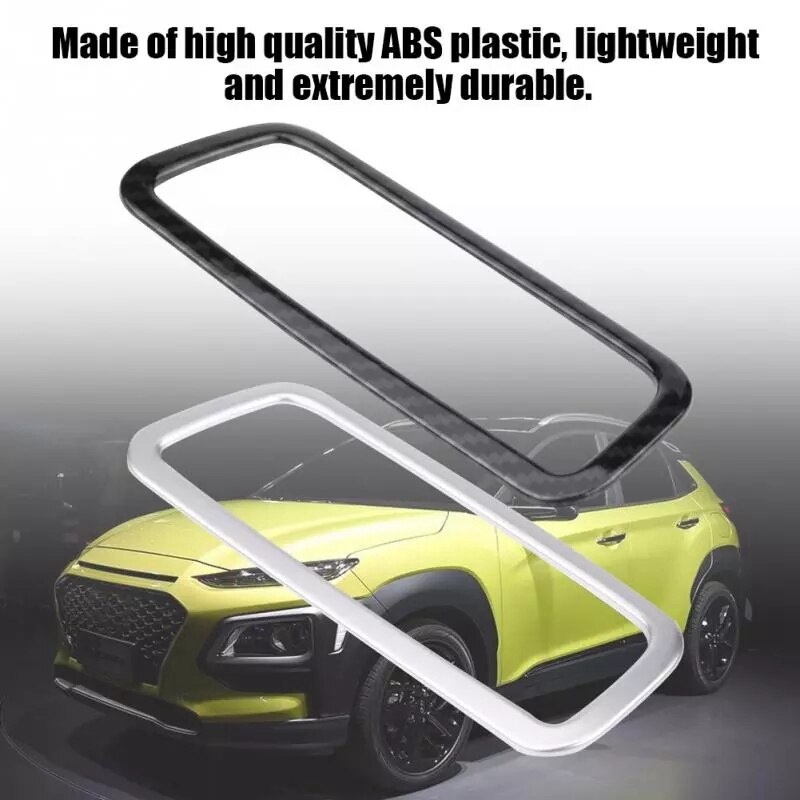 Car Headlight Head Light Lamp Switch Panel Decorative Cover Trim Frame For Hyundai Encino Kauai Kona 17-20