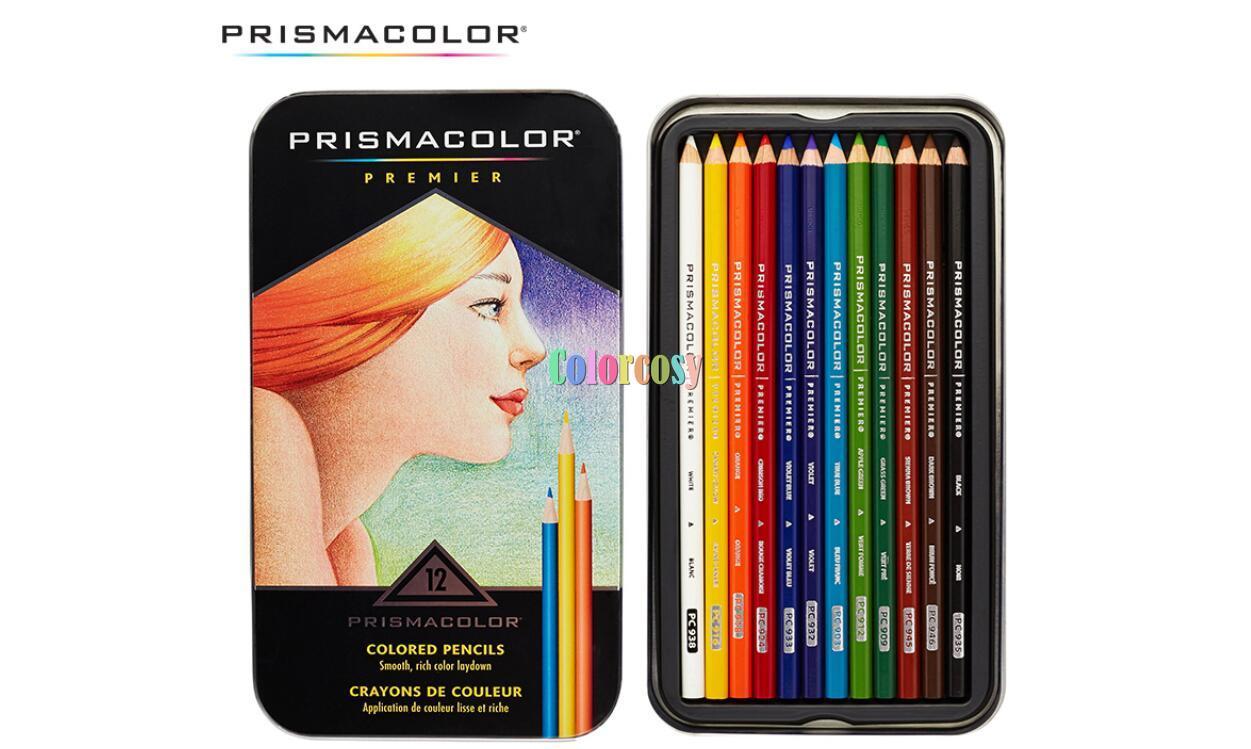 Prismacolor Pencil 150 132 Premier Soft Set Coloured Genuine Assorted Colors ,Perak Horse Oily Color Drawing Pencils Box: 12 color