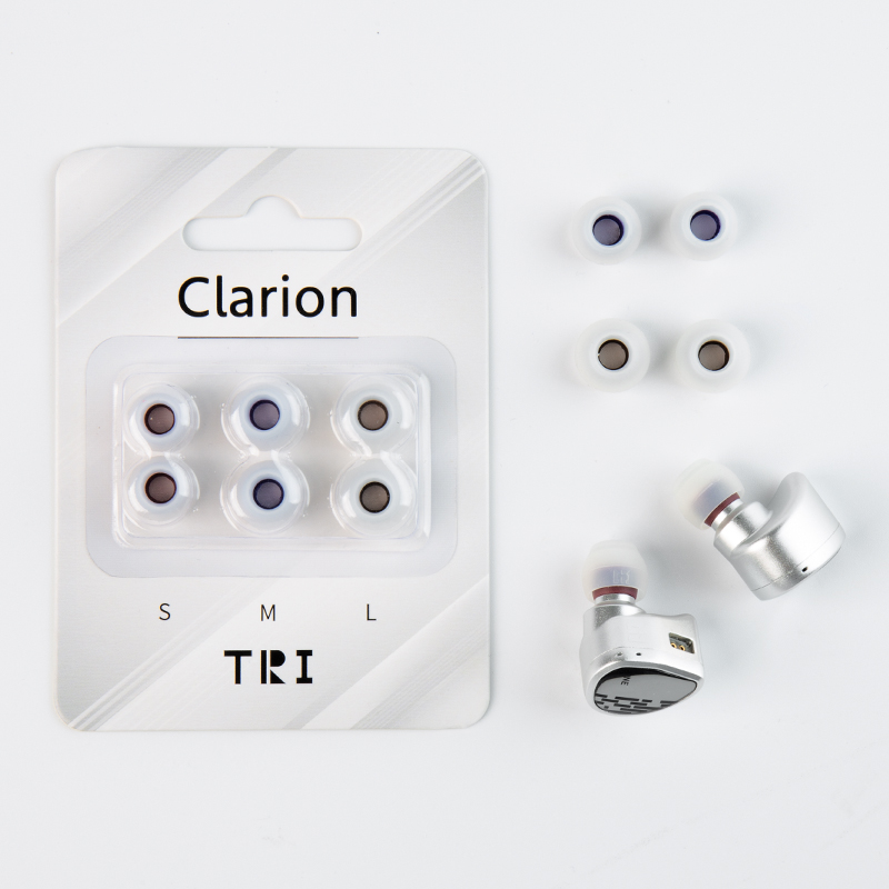 TRI Clarion Silicone Earphone Eartips 3 Pairs for S/M/L Size Headphone Accessory Wired Headset Earbuds KBEAR HBB KAI I3 Pro IEMS