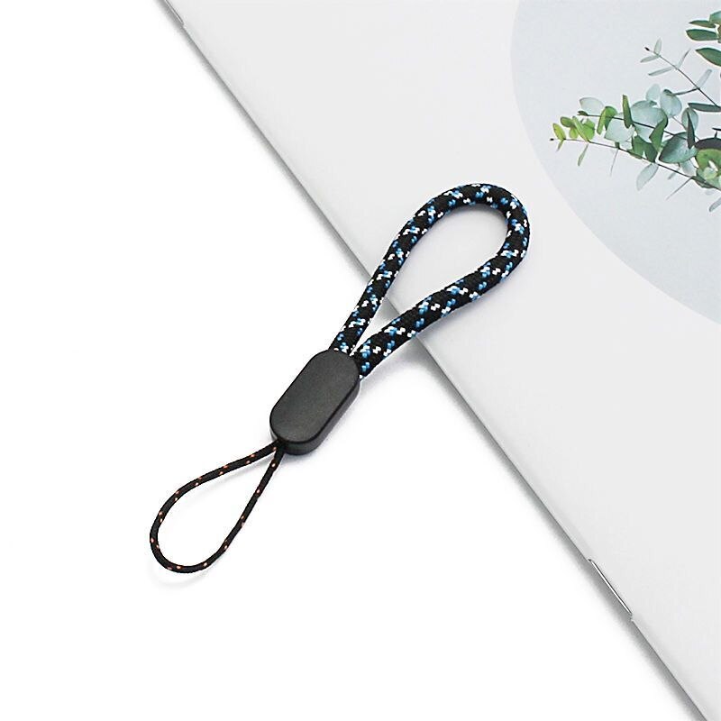 Hand Wrist Lanyard String Korte Grip Lanyard Mobiele Telefoon Strap Voor Flash Drive Sleutelhanger Id Badge Houder Diy Hang Touw: G03-Blue