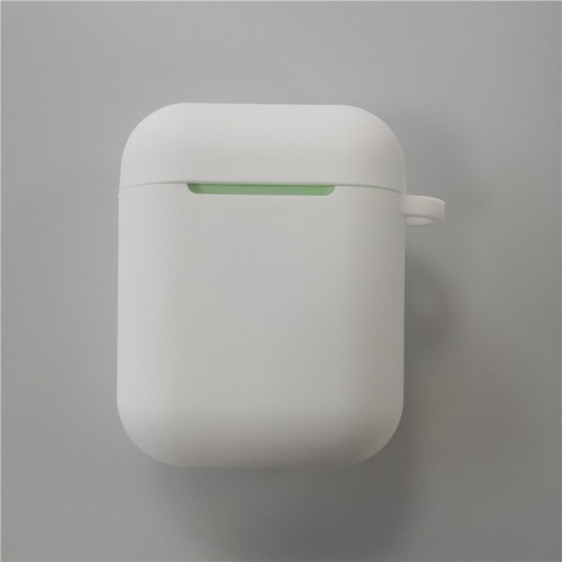 Para apple i9s/i10/i11/i12 sem fio bluetooth fone de ouvido macio silicone capa protetora caso caixa de armazenamento escudo i12 fone de ouvido casos: white