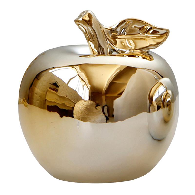 1Pc Apple Vormige Keramiek Ornament Decoratie Desktop Versiering Kerst Decoratie Tafel Ornament Home Decor Voor Xmas