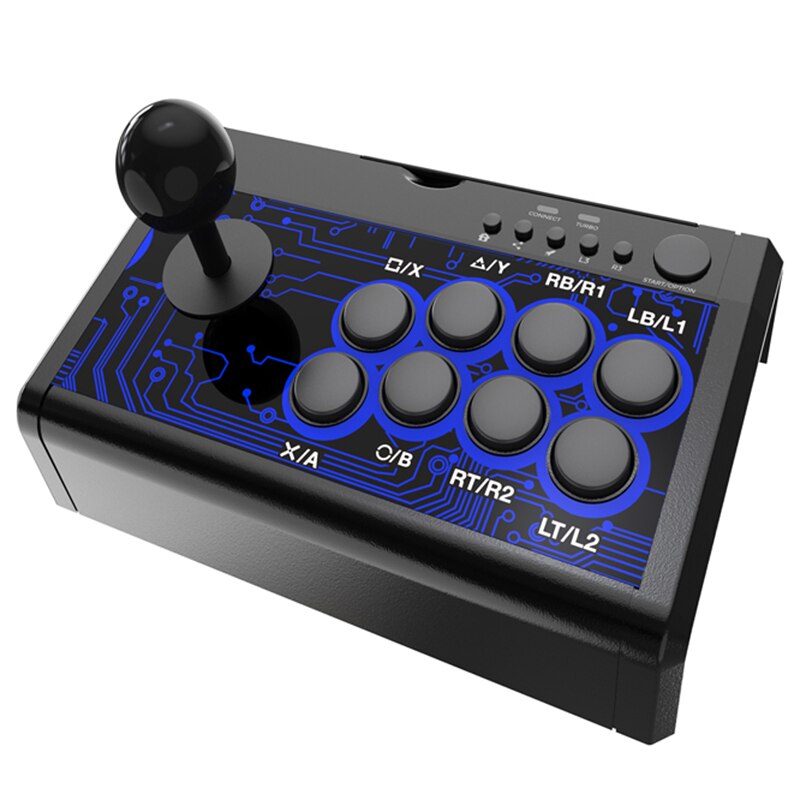 7-In-1 Arcade Fighting Wired Rocker Game Console Game Handle for Switch / PS4 / PS3 / / PC / Tp4-1886