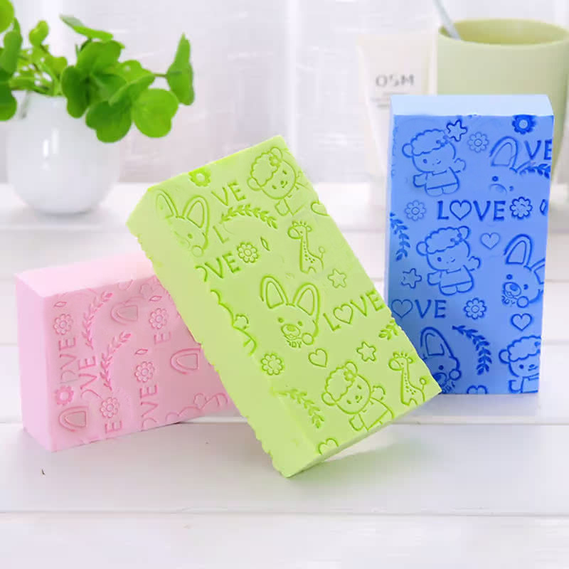 Exfolierande svampskrubb hållbart bad duschsvamp kroppsmassagebad