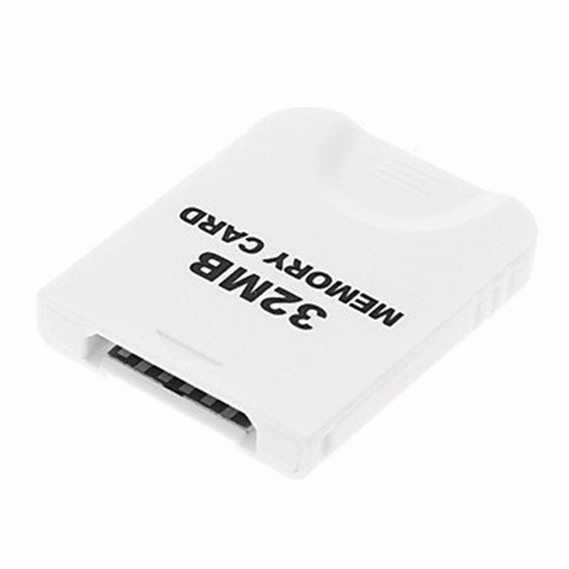 White Memory Card compatible for Wii & Gamecube Console