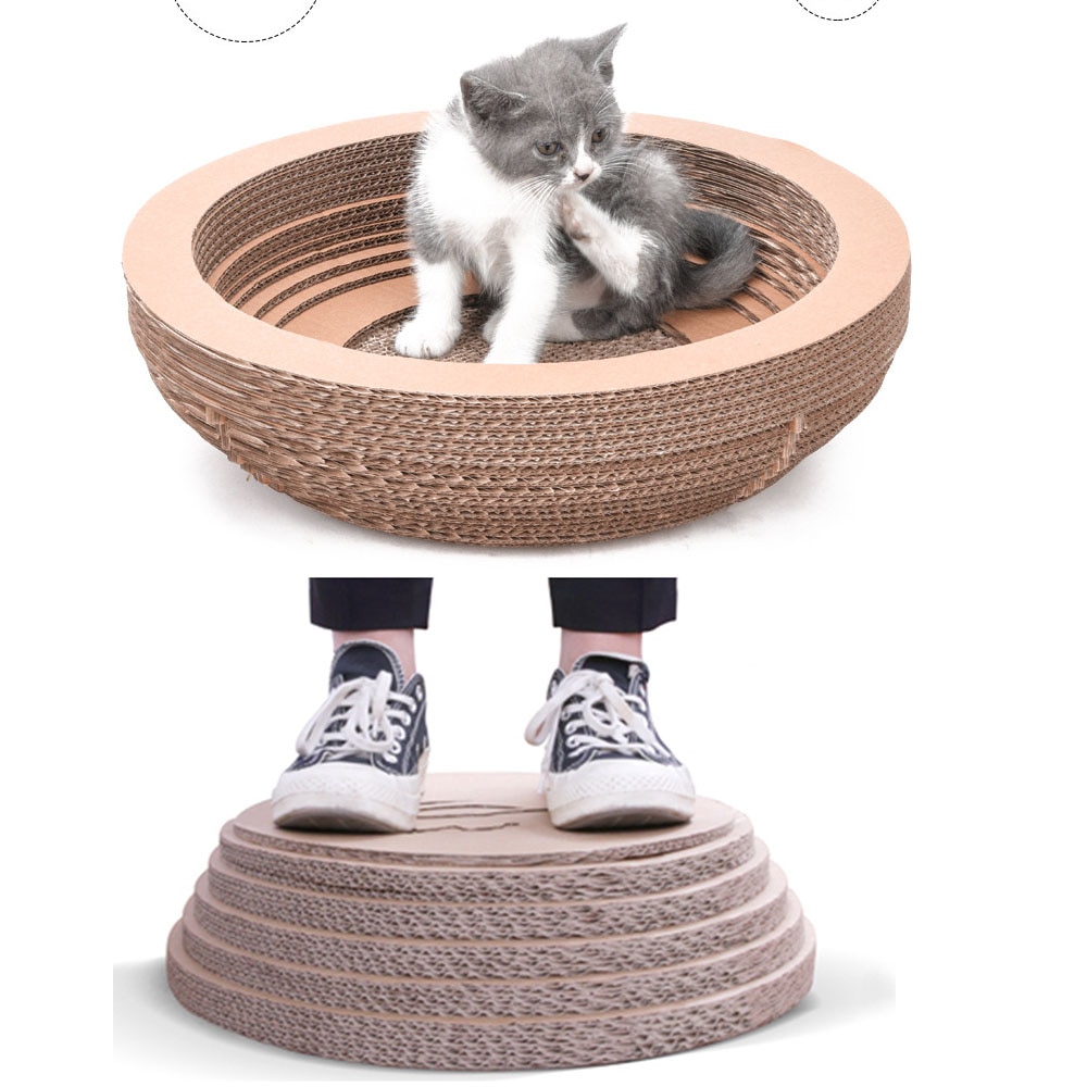 Type Kom Kat Catnip Krasraad Nail Schraper Mat Bed Speelgoed Katten Scratcher Gegolfd Papier Kitten Pad Rest Dierbenodigdheden