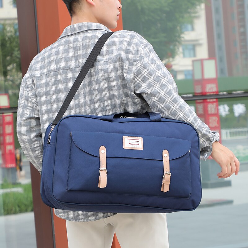 Nowe płótno podróży torba na ramię wypoczynek podróży przekątnej torebki dużego ciężaru wielofunkcyjny duża pojemność miękka powierzchnia torby poliestrowe