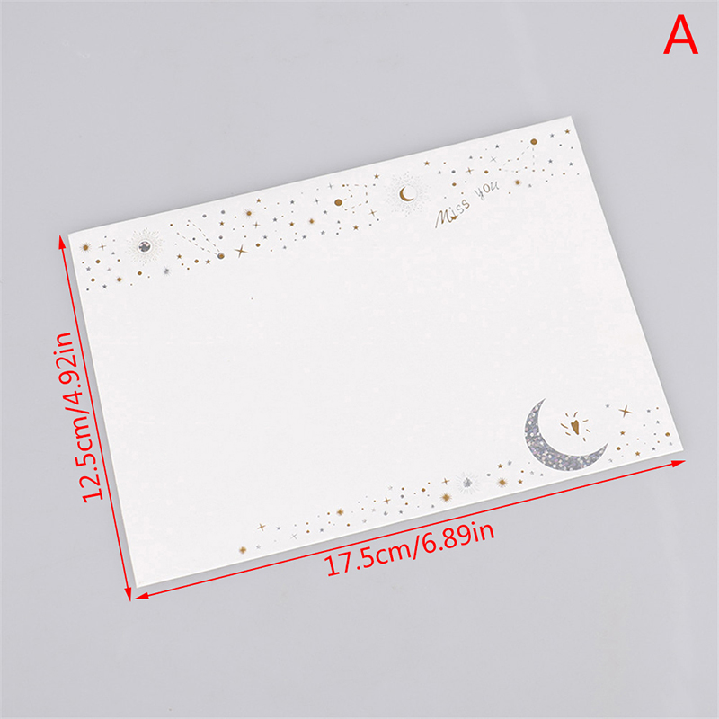 Vintage Letter Writing Set Paper And Envelopes Optional Stationery Starry Moon: A