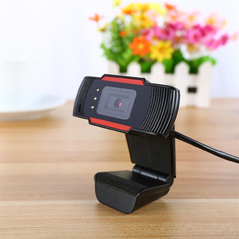 3LEDs Web Camera 12MP 720P HD Webcam USB Camera with Microphone for Computer PC Laptop