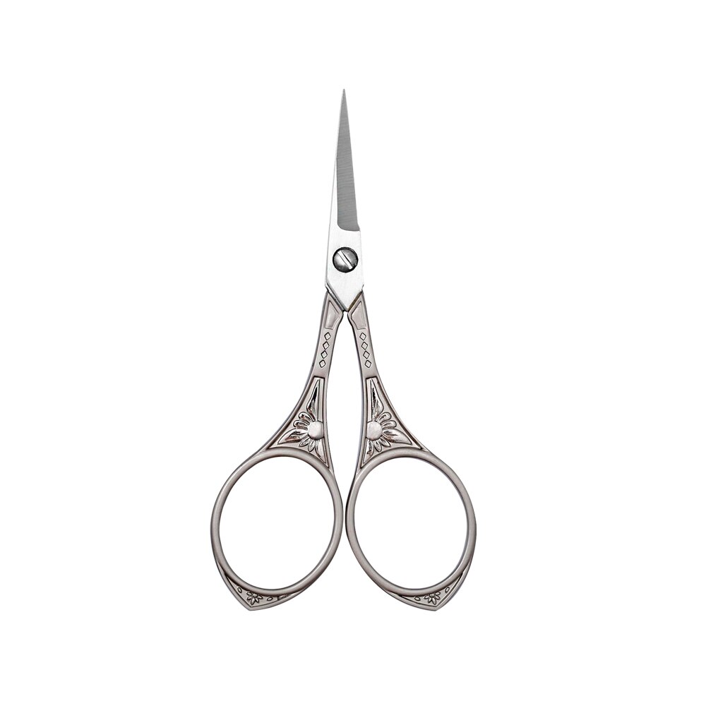 Lmdz 115 Mm Spitse Tip Lange Kruissteek Vintage Antieke Naaien Tailor Schaar Handwerk Diy Huishoudelijke Stof Cut Trim Shear: sliver sliver flower