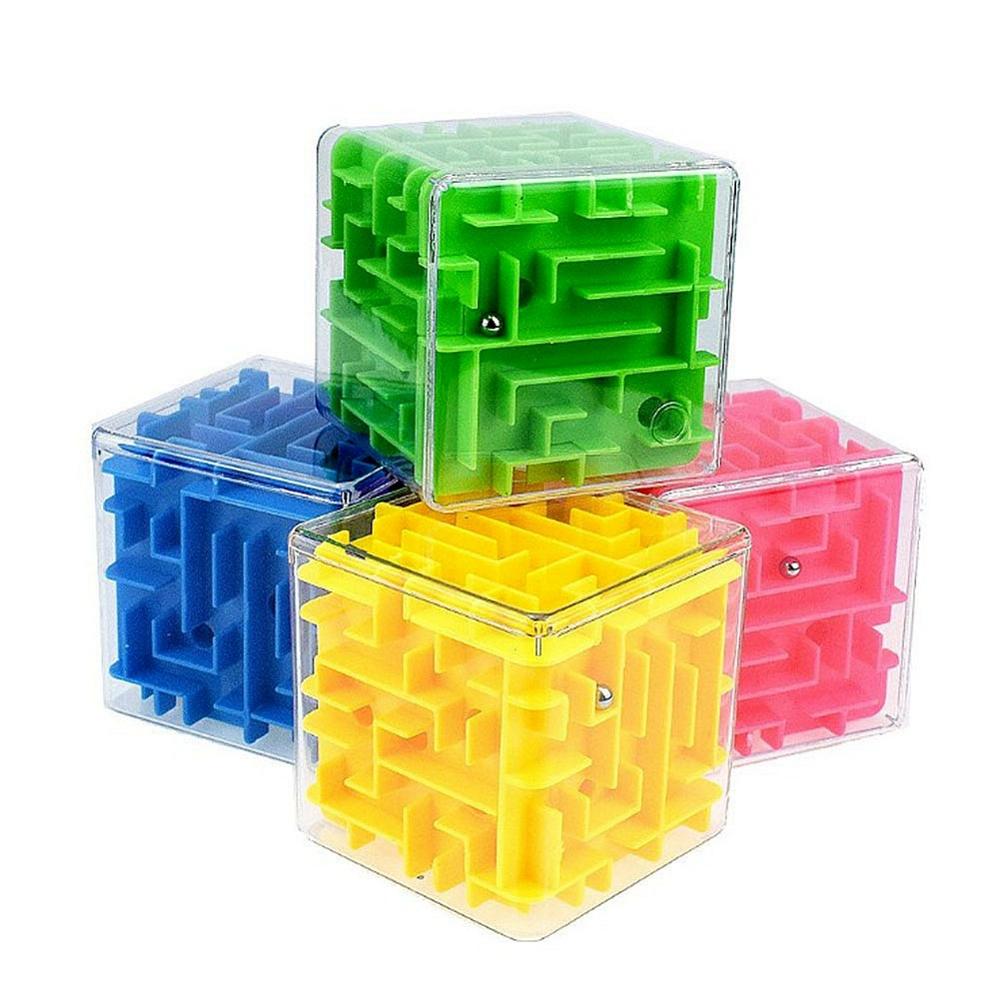 3D Cube Puzzel Doolhof Stalen Bal Spel Speelgoed Case Box Plezier Hersenen Spel Speelgoed Voor Kinderen Intelligente Verbeteren Hands- op/Balans Vermogen