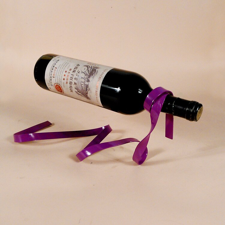 OFERTA ESPECIAL! Suporte de garrafa de cremalheira de vinho tinto, ferro inoxidável, magia suspendendo a cremalheira do vinho da corda