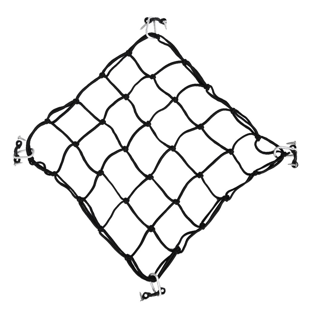 Kajak Kanu Boot Paket Träger Deck Fracht Gepäck Mesh Net 40x40cm Super Stretch Bungee Cargo Net DIY zubehör