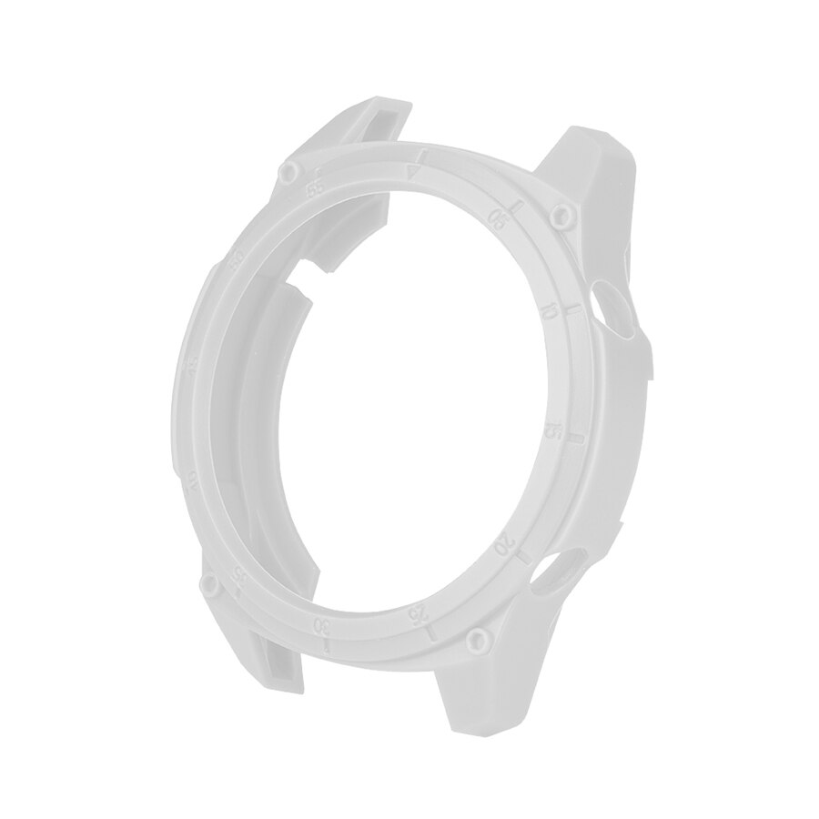 Uhr Fall für Huawei Uhr GT 2 46mm Weiche TPU Schutzhülle Uhr Abdeckung Schutz Rahmen für Huawei GT 2 46mm Stoßstange Fall Zubehör: WHITE