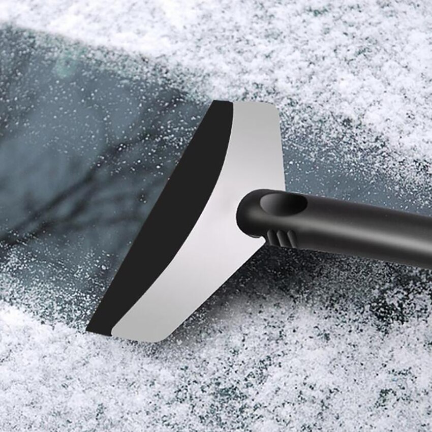 Autoruit ijskrabber met abs handvat roestvrij staal auto voorruit sneeuwschuiver auto vrachtwagen winter sneeuw ijs verwijderaar