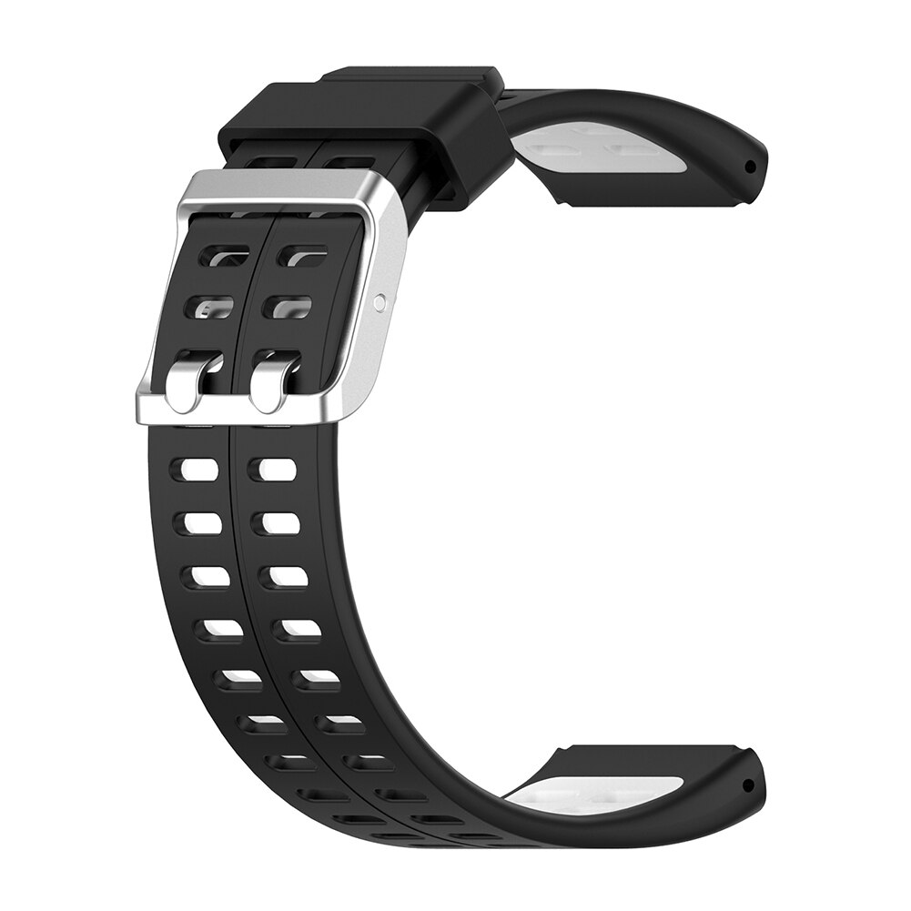 Horloge Band Vervanging Siliconen Outdoor Winkelen Dragen Accessoires Voor Polar V800 Gps Smart Armband Wrist Band: Black white