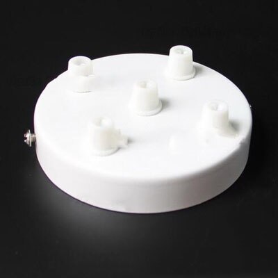 ASCELINA modern Multi ceiling rose pendant light ceiling canopy vintage ceiling plate base lamp light fixtures lampara de techo: 5 holes white