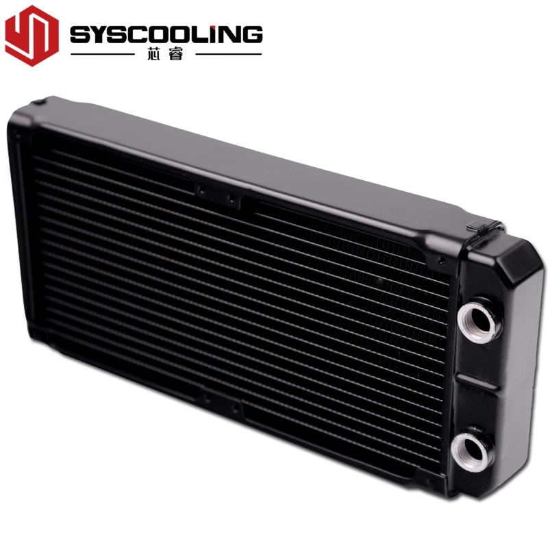 Syscooling water cooling aluminum radiator 240mm radiator with G1/4 thread for PC water cooling system