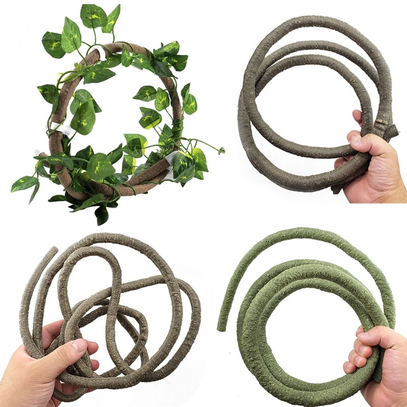 1PC Jungle Vines Terrarium Decor Artificial Vine Lizards Flexible Bendable Jungle Climber Reptile Pet Vivarium decorate