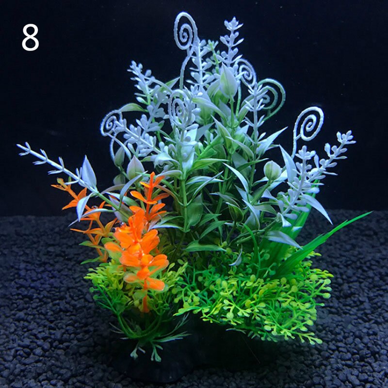 12 Soorten Aquarium Decoratieve Planten Waterplanten Decoratieve Fish Tank Decoratie Kunstplanten Accessoires Iandscaping 14Cm: 8